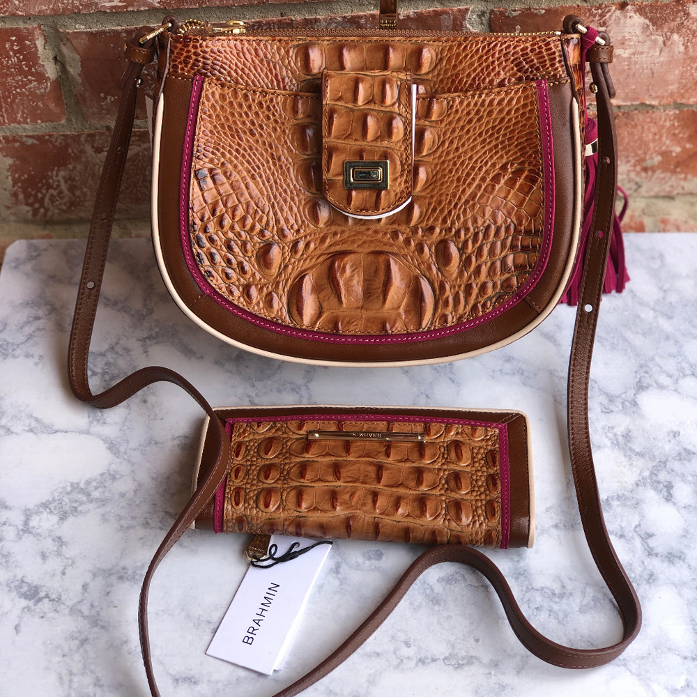 Brahmin Toasted Almond Hayes Vanessa + Wallet